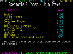 Spectacle 2 (1986)(Design Design Software)